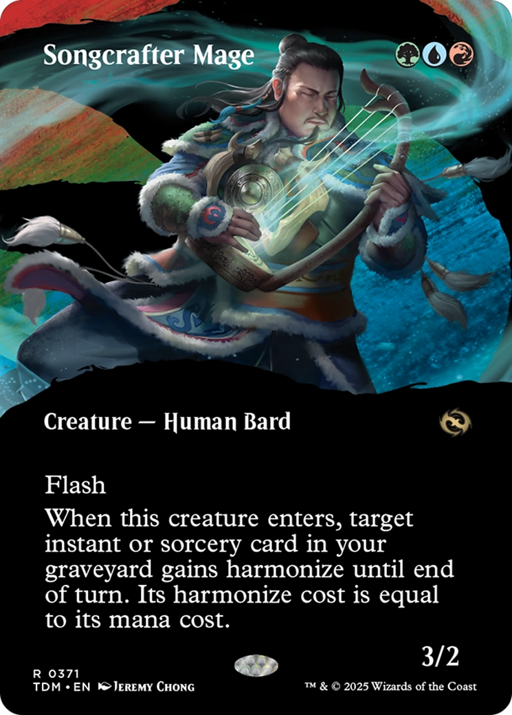 Songcrafter Mage - Rare Creature — Human Bard card from Tarkir: Dragonstorm
