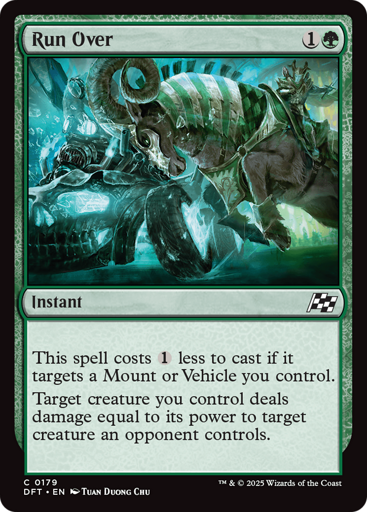 Run Over - Common Instant card from Aetherdrift