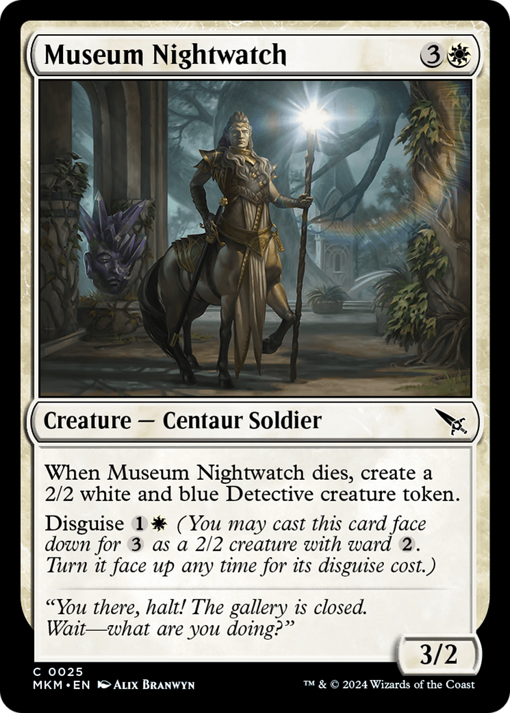 Museum Nightwatch - Common Creature — Centaur Soldier card from Murders at Karlov Manor