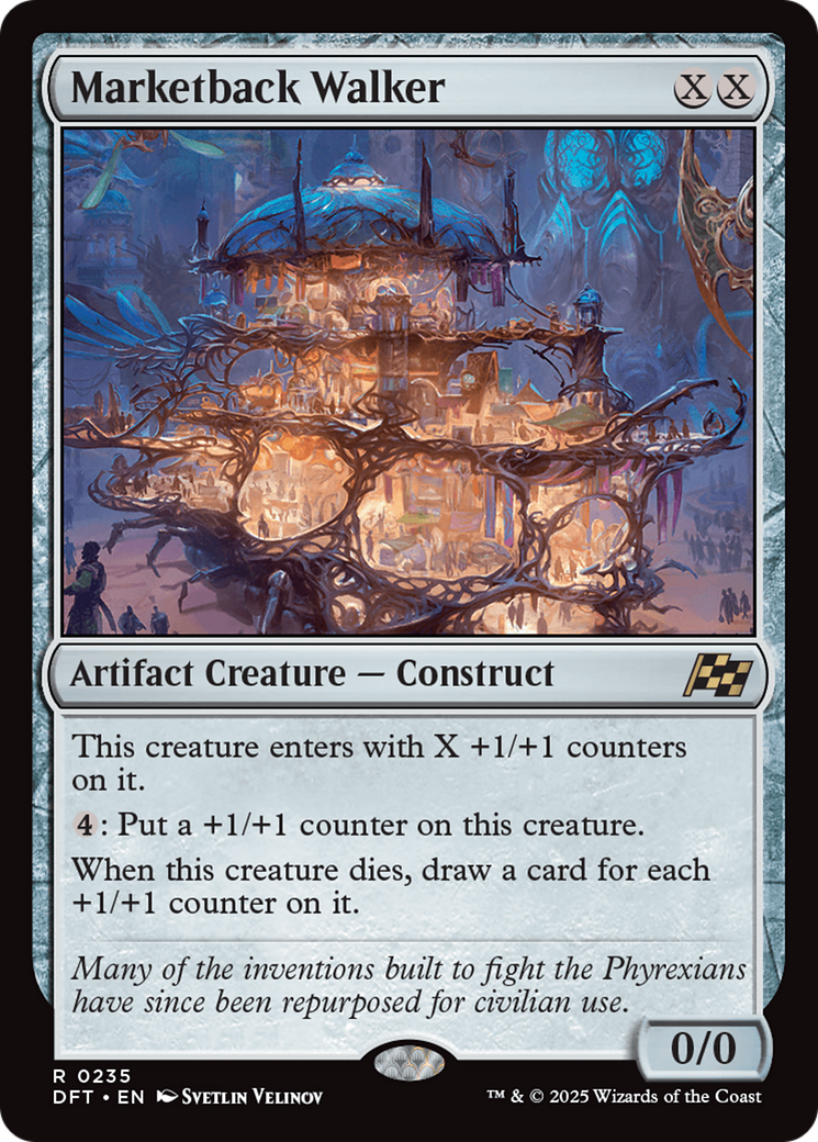 Marketback Walker - Rare Artifact Creature — Construct card from Aetherdrift