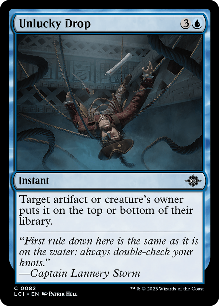 Unlucky Drop - Common Instant card from The Lost Caverns of Ixalan