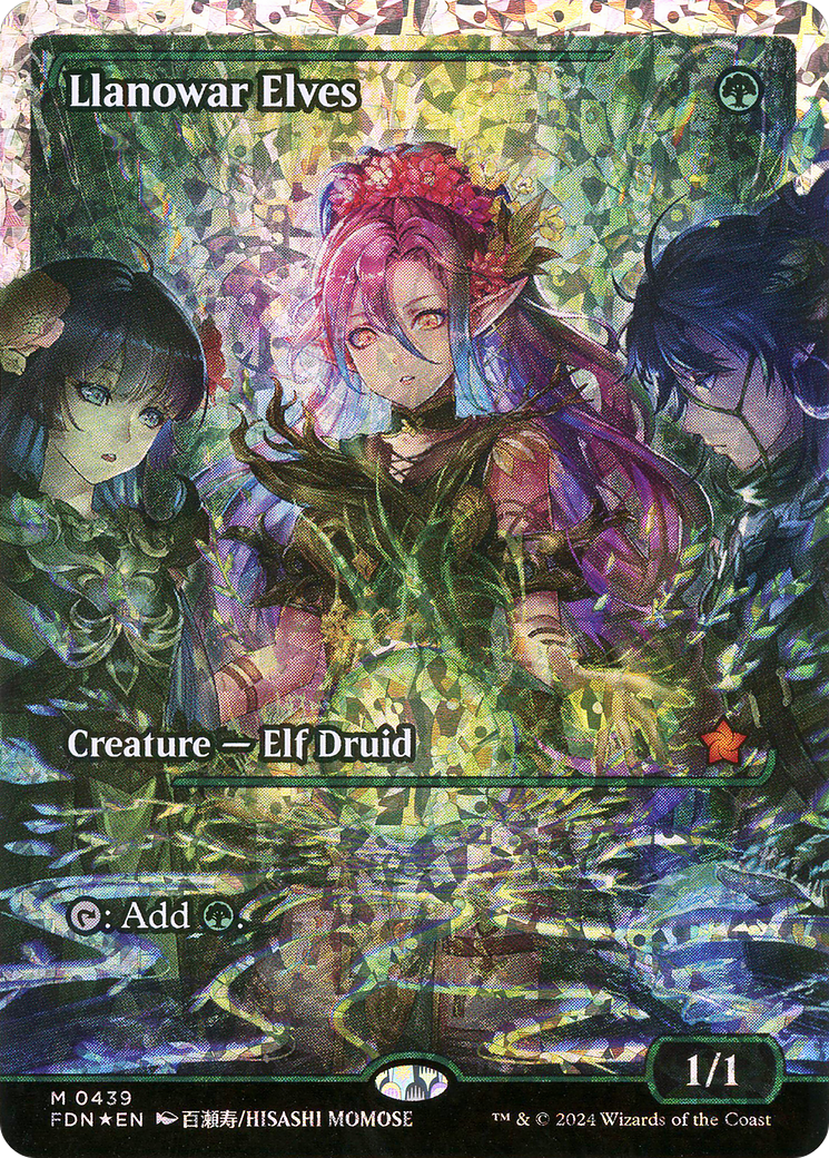 Llanowar Elves - Mythic Creature — Elf Druid card from Foundations