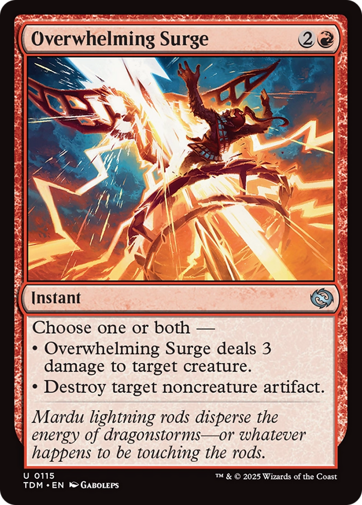 Overwhelming Surge - Uncommon Instant card from Tarkir: Dragonstorm