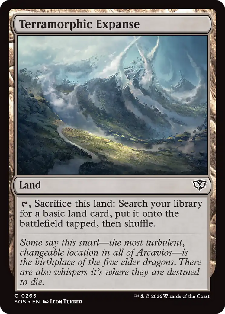 Terramorphic Expanse - Common Land card from Secrets of Strixhaven
