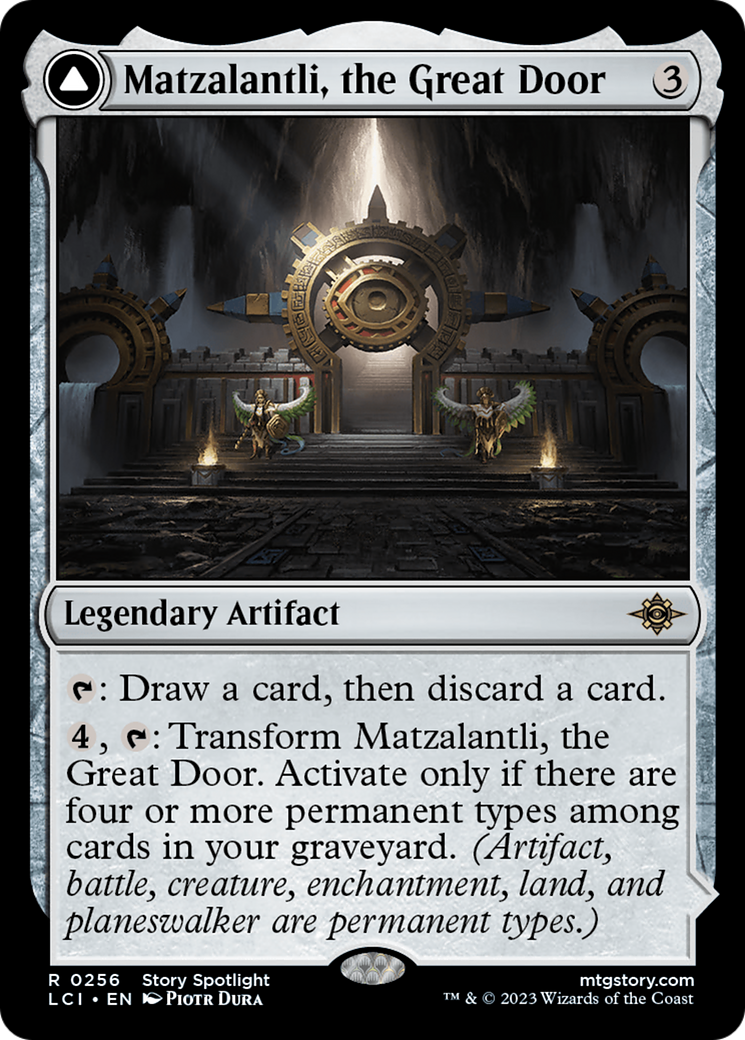 Matzalantli, the Great Door // The Core - Rare Legendary Land card from The Lost Caverns of Ixalan