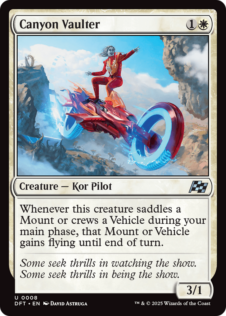 Canyon Vaulter - Uncommon Creature — Kor Pilot card from Aetherdrift