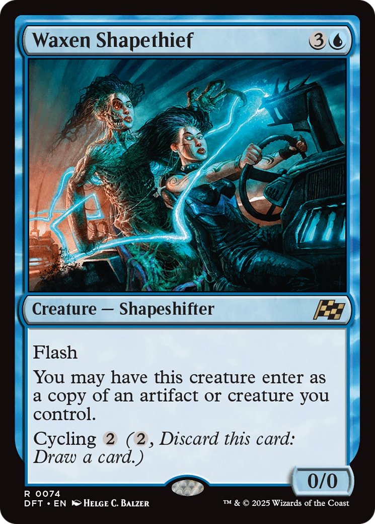 Waxen Shapethief - Rare Creature — Shapeshifter card from Aetherdrift