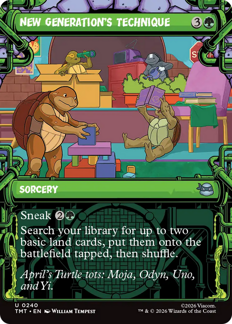 New Generation's Technique - Uncommon Sorcery card from Teenage Mutant Ninja Turtles