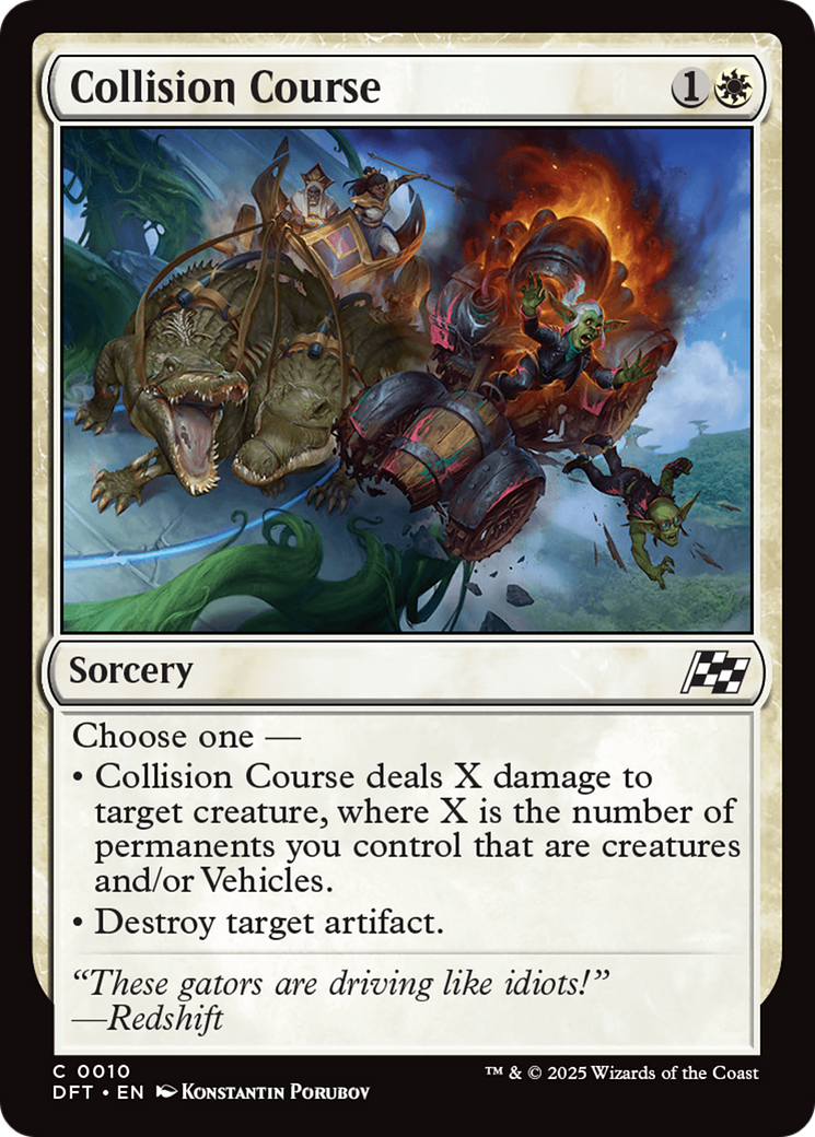 Collision Course - Common Sorcery card from Aetherdrift