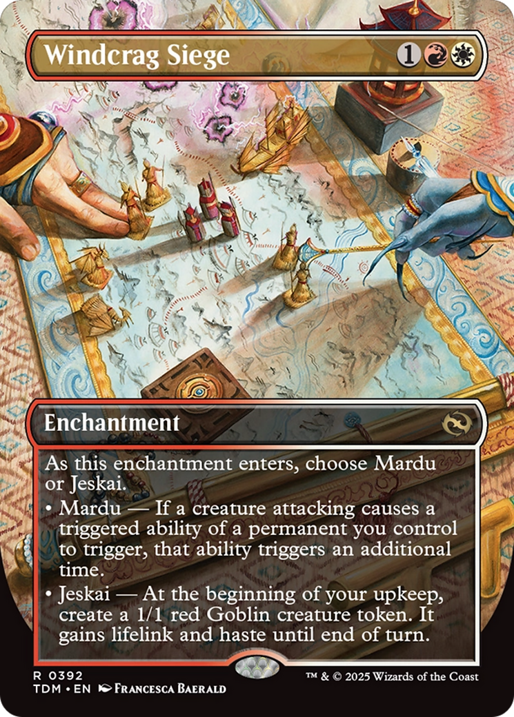 Windcrag Siege - Rare Enchantment card from Tarkir: Dragonstorm