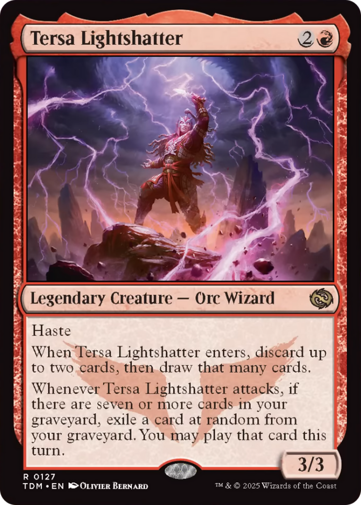 Tersa Lightshatter - Legendary Creature — Orc Wizard used in Grixis main decks
