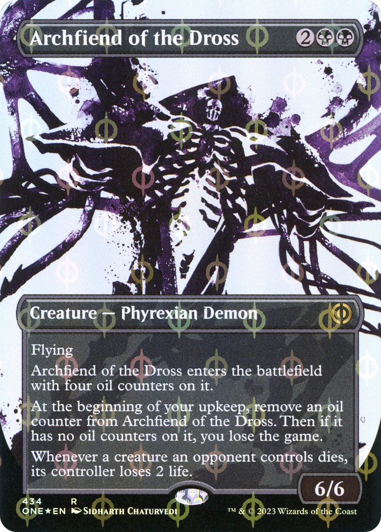 Archfiend of the Dross - Rare Creature — Phyrexian Demon card from Phyrexia: All Will Be One