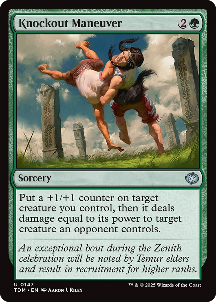 Knockout Maneuver - Uncommon Sorcery card from Tarkir: Dragonstorm