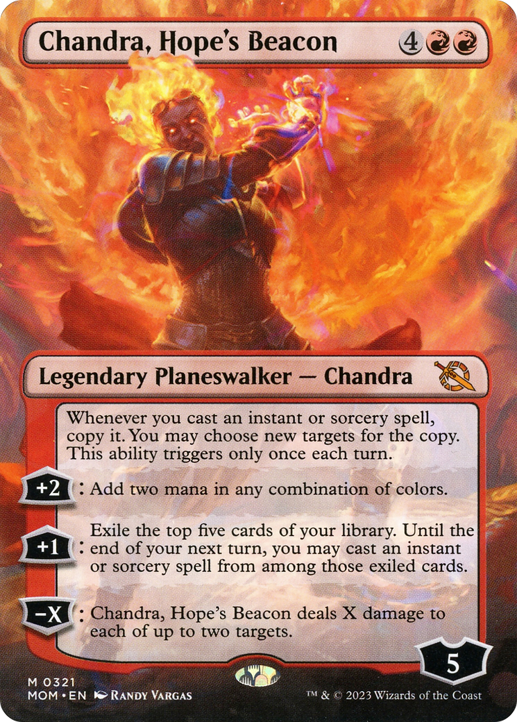 Chandra, Hope's Beacon - Mythic Legendary Planeswalker — Chandra card from March of the Machine