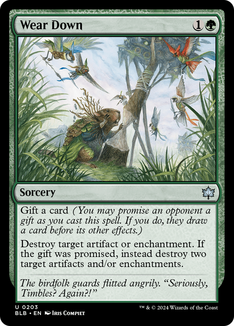 Wear Down - Uncommon Sorcery card from Bloomburrow