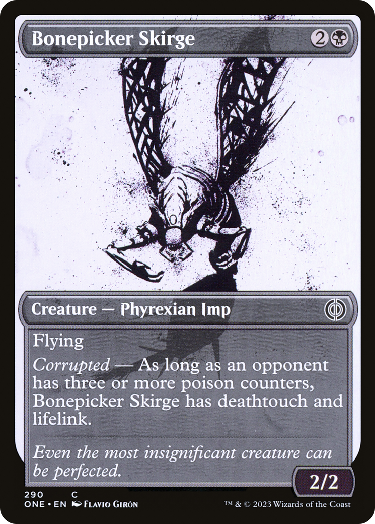 Bonepicker Skirge - Common Creature — Phyrexian Imp card from Phyrexia: All Will Be One