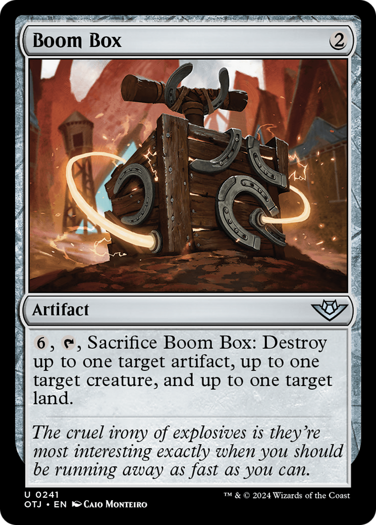 Boom Box - Uncommon Artifact card from Outlaws of Thunder Junction