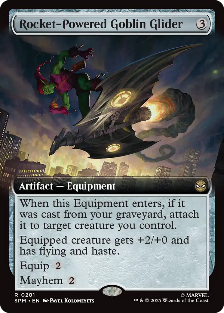 Rocket-Powered Goblin Glider - Rare Artifact — Equipment card from Marvel's Spider-Man