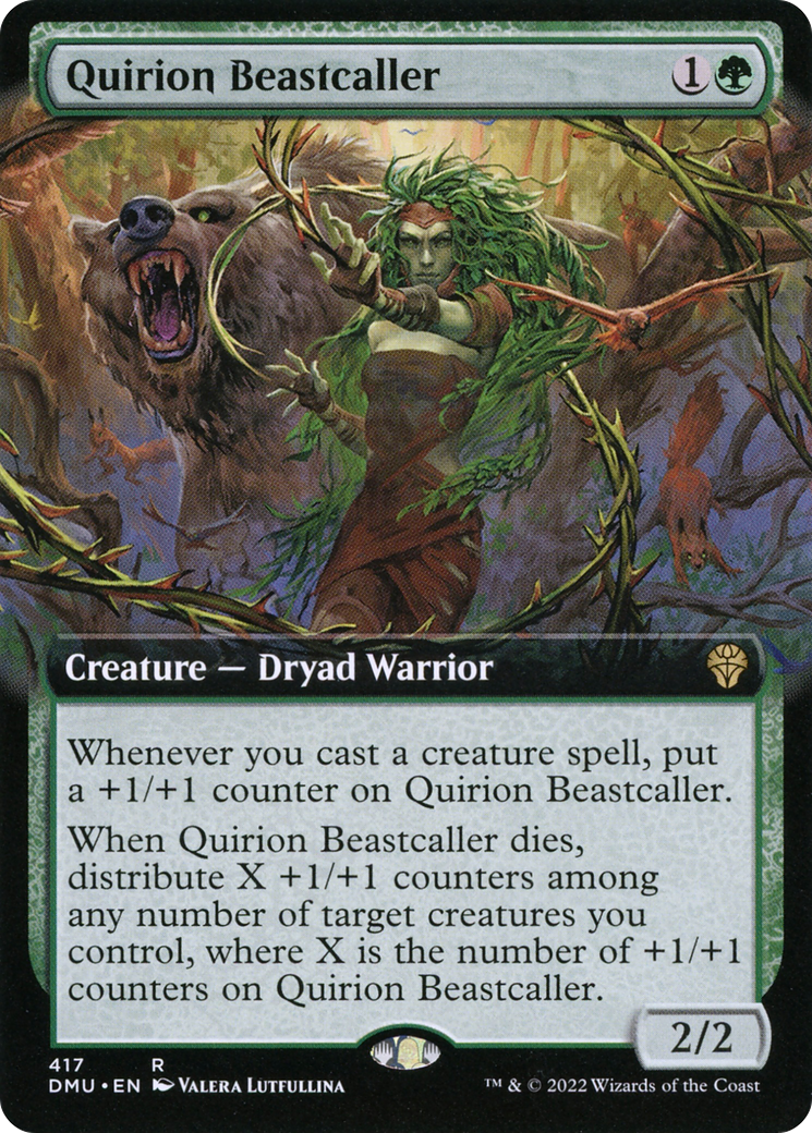 Quirion Beastcaller - Rare Creature — Dryad Warrior card from Dominaria United