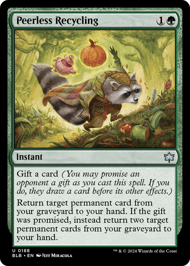 Peerless Recycling - Uncommon Instant card from Bloomburrow