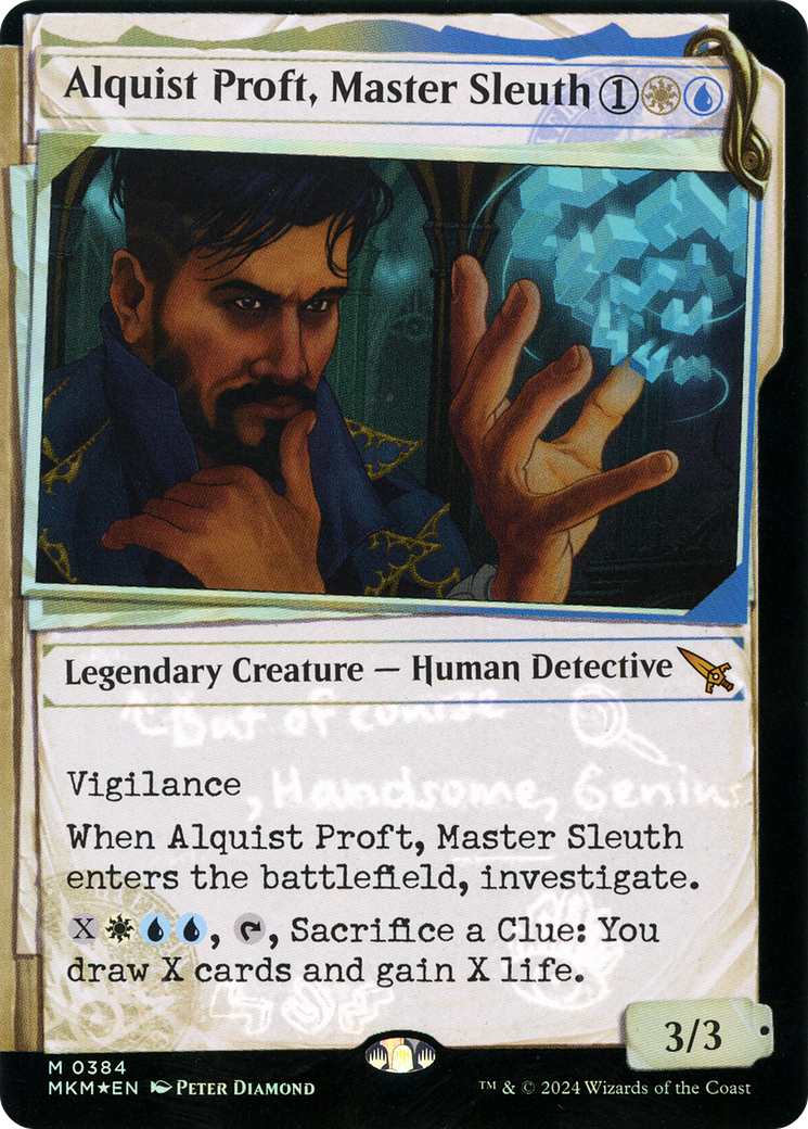 Alquist Proft, Master Sleuth - Mythic Legendary Creature — Human Detective card from Murders at Karlov Manor