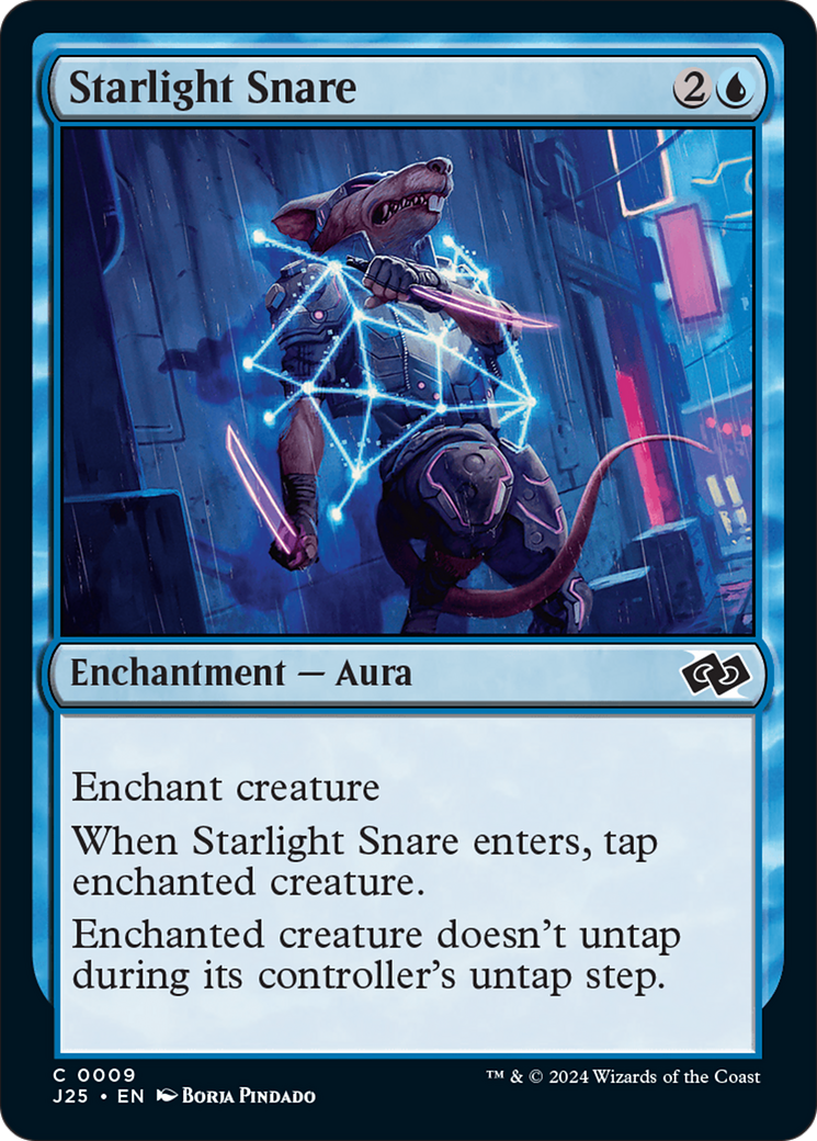 Starlight Snare - Common Enchantment — Aura card from Foundations Jumpstart