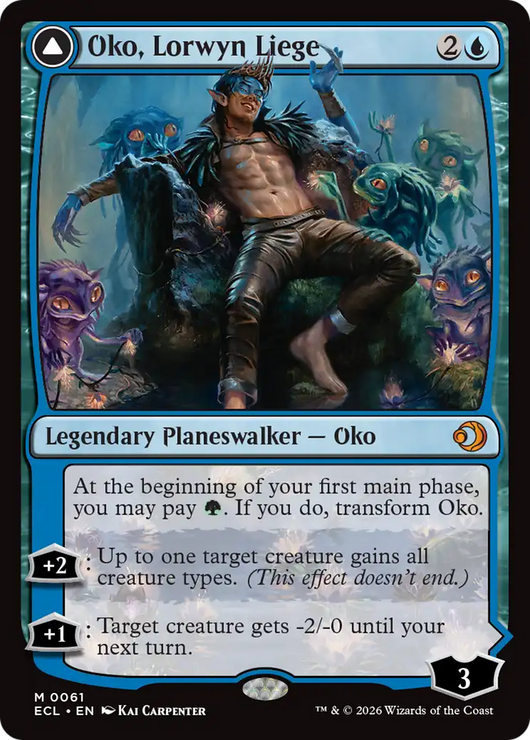 Oko, Lorwyn Liege // Oko, Shadowmoor Scion - Mythic Legendary Planeswalker — Oko card from Lorwyn Eclipsed