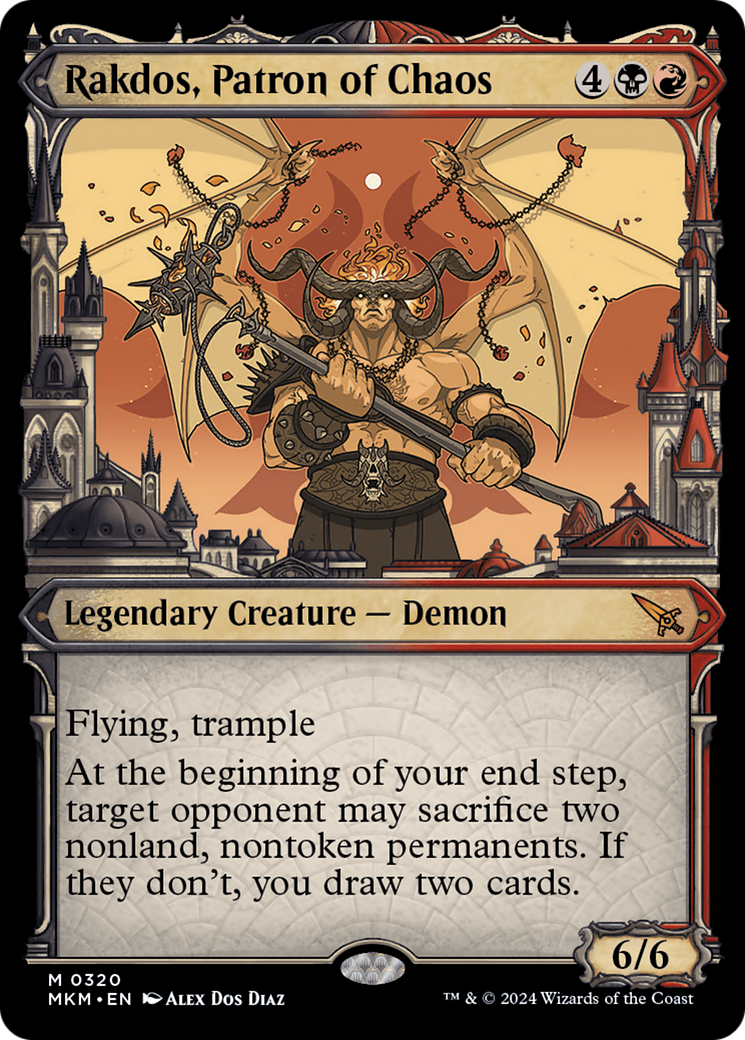 Rakdos, Patron of Chaos - Mythic Legendary Creature — Demon card from Murders at Karlov Manor