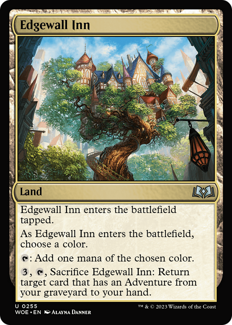 Edgewall Inn - Uncommon Land card from Wilds of Eldraine