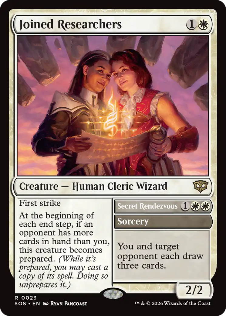 Joined Researchers // Secret Rendezvous - Rare Creature — Human Cleric Wizard card from Secrets of Strixhaven