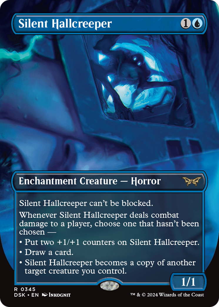 Silent Hallcreeper - Rare Enchantment Creature — Horror card from Duskmourn: House of Horror