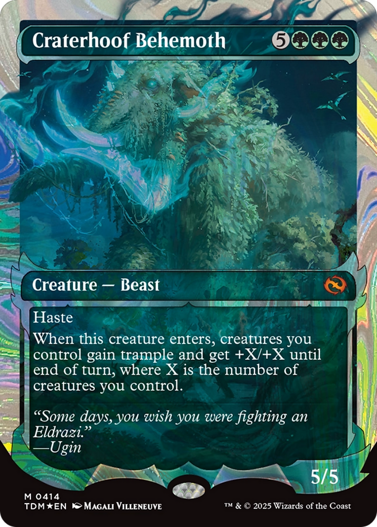 Craterhoof Behemoth - Mythic Creature — Beast card from Tarkir: Dragonstorm