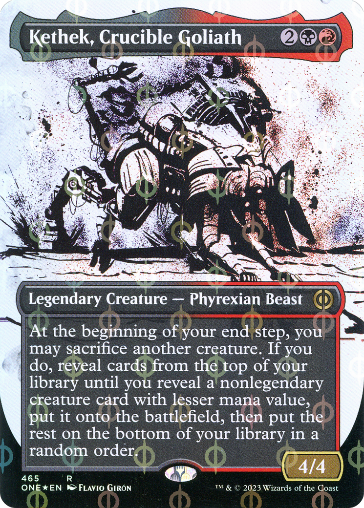 Kethek, Crucible Goliath - Rare Legendary Creature — Phyrexian Beast card from Phyrexia: All Will Be One