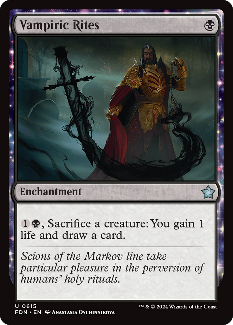 Vampiric Rites - Uncommon Enchantment card from Foundations