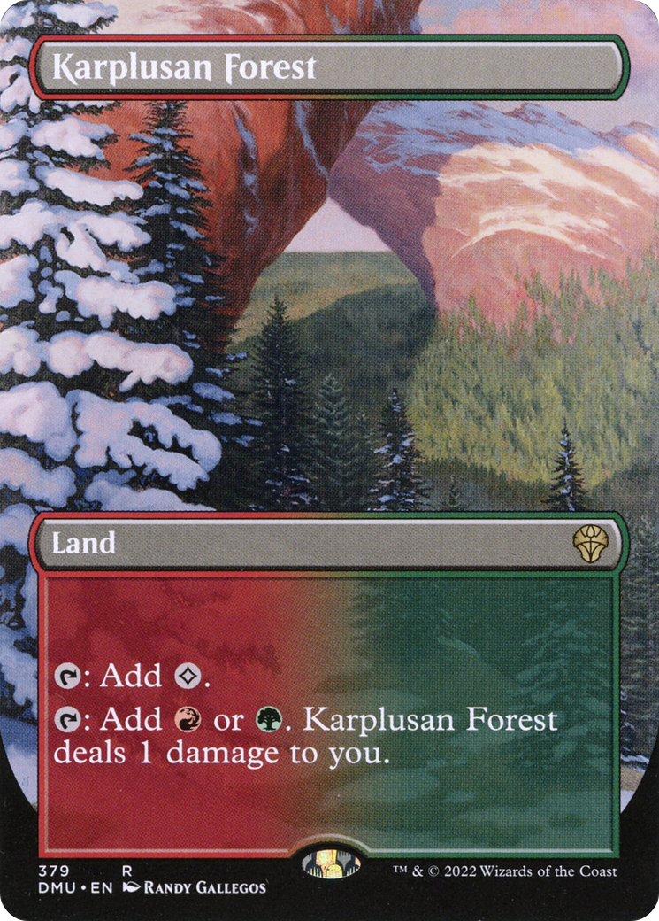 Karplusan Forest - Rare Land card from Dominaria United