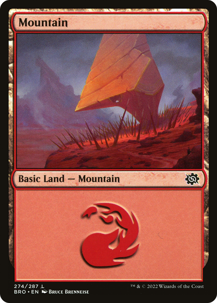 Mountain - Common Basic Land — Mountain card from The Brothers' War