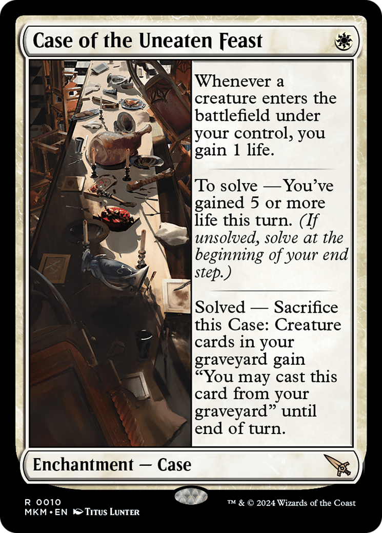 Case of the Uneaten Feast - Rare Enchantment — Case card from Murders at Karlov Manor
