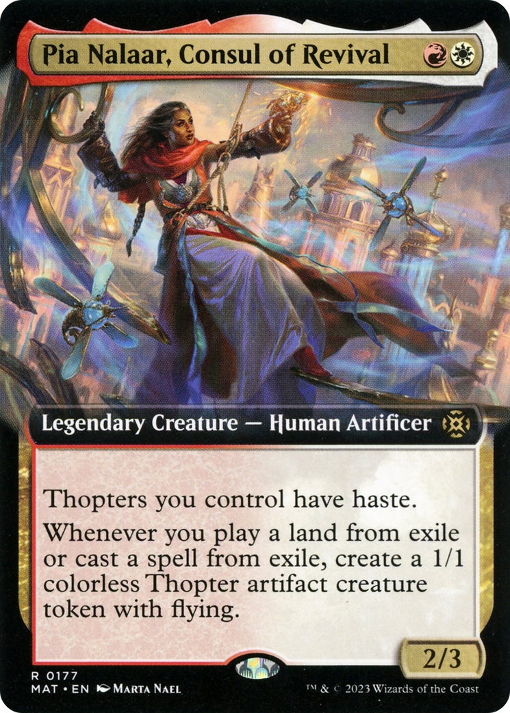 Pia Nalaar, Consul of Revival - Rare Legendary Creature — Human Artificer card from March of the Machine: The Aftermath