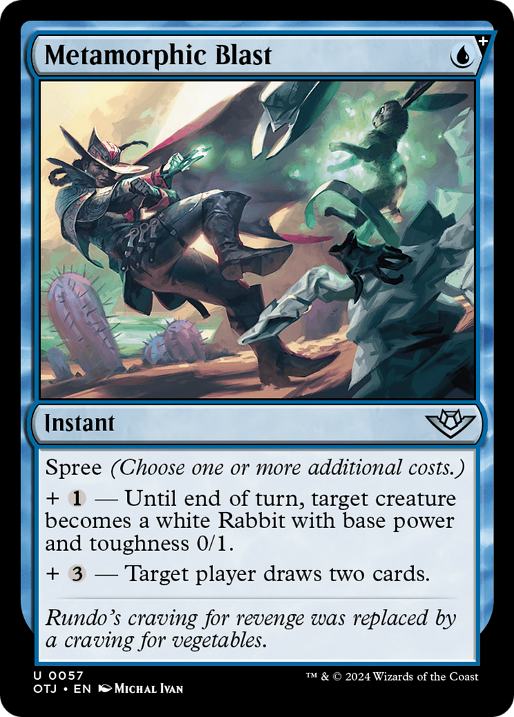 Metamorphic Blast - Uncommon Instant card from Outlaws of Thunder Junction