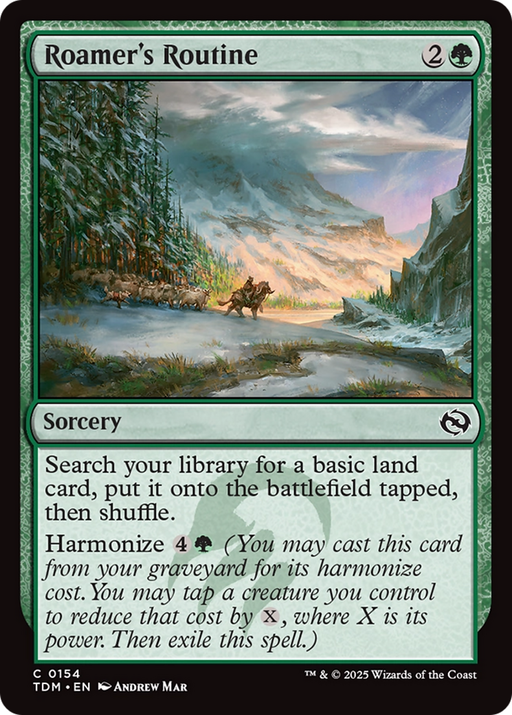 Roamer's Routine - Common Sorcery card from Tarkir: Dragonstorm