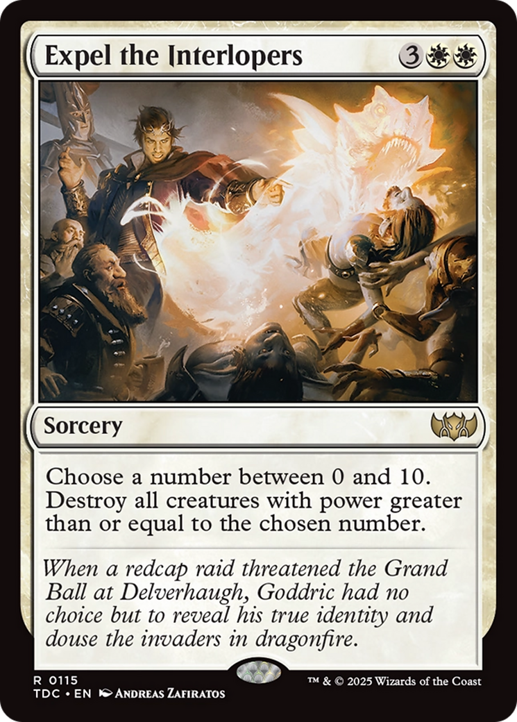 Expel the Interlopers - Rare Sorcery card from Tarkir: Dragonstorm Commander