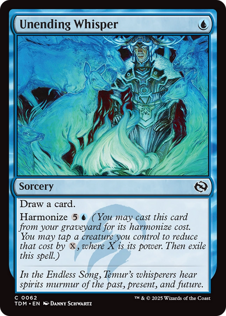 Unending Whisper - Common Sorcery card from Tarkir: Dragonstorm