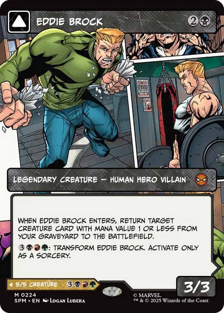 Eddie Brock // Venom, Lethal Protector - Mythic Legendary Creature — Human Hero Villain card from Marvel's Spider-Man