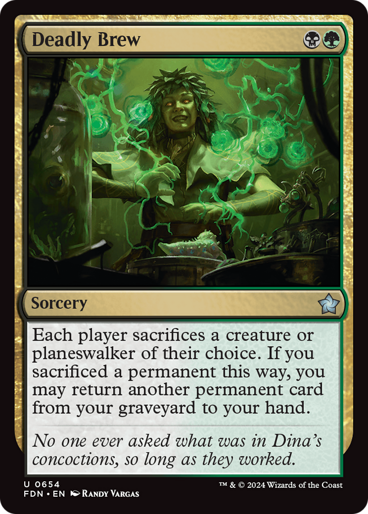 Deadly Brew - Uncommon Sorcery card from Foundations