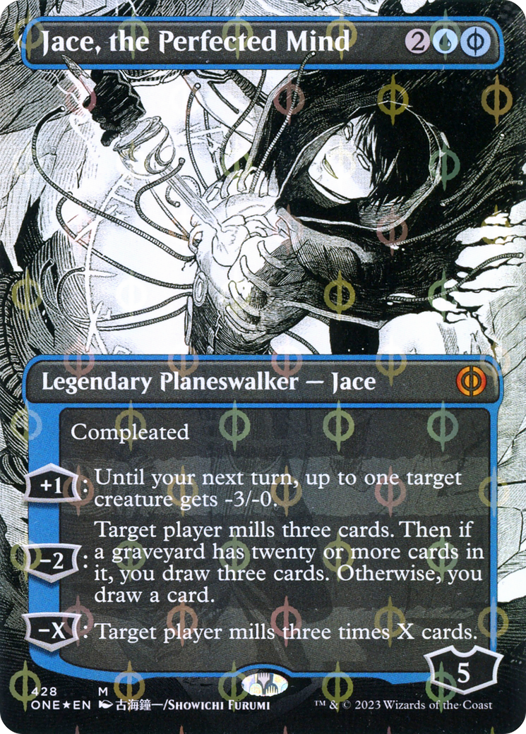 Jace, the Perfected Mind - Mythic Legendary Planeswalker — Jace card from Phyrexia: All Will Be One