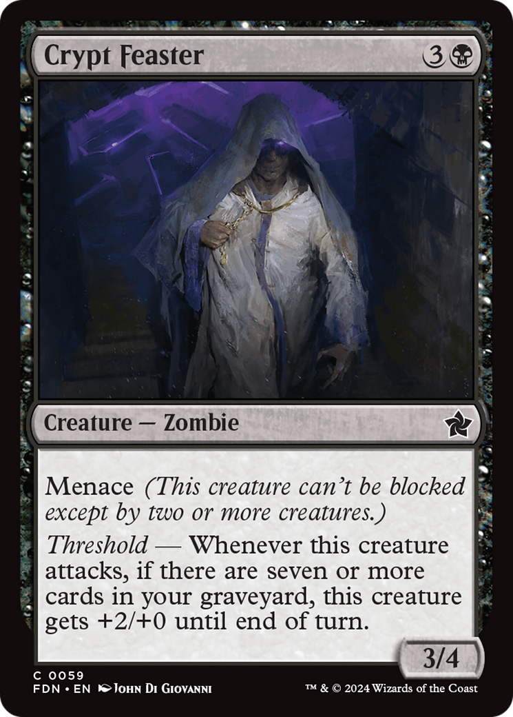 Crypt Feaster - Common Creature — Zombie card from Foundations