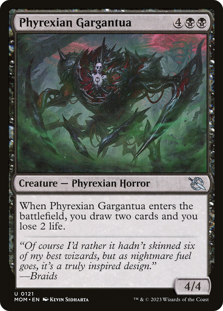 Phyrexian Gargantua - Uncommon Creature — Phyrexian Horror card from March of the Machine