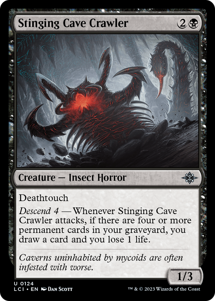 Stinging Cave Crawler - Uncommon Creature — Insect Horror card from The Lost Caverns of Ixalan