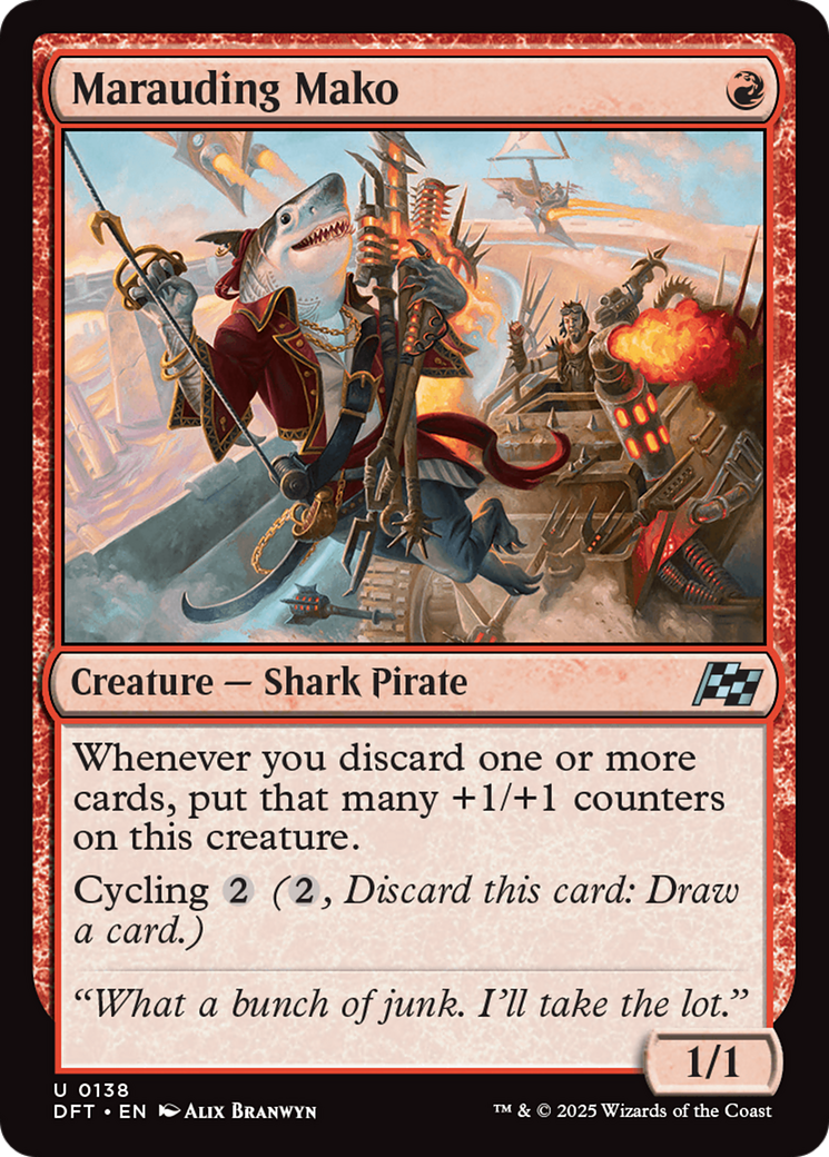 Marauding Mako - Creature — Shark Pirate used in Izzet main decks