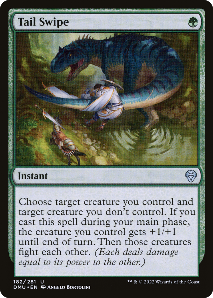Tail Swipe - Uncommon Instant card from Dominaria United